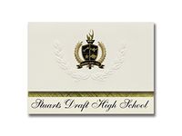 Signature Announcements Stuarts Draft High School (Stuarts Draft, VA) Graduation Announcements, Presidential style, Basic package of 25 with Gold & Black Metallic Foil seal