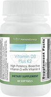 Vitamin D3 5000 Plus K2 | 2-in-1 Support* | High Potency, Bioactive | 5,000 IU D3 & 110 mcg K2 Menaquinone-7 (MK-7) | Pharmaceutical Grade
