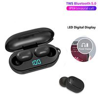 LFJNET H6 TWS Wireless Earphone Earbuds LED Display Bluetooth V5.0 Headsets with Mic for iOS Android Device