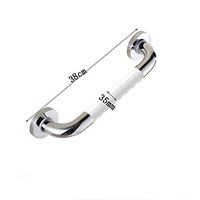 TOYM US 304 stainless steel safety grab bars Wheelchair-accessible bathroom word toilet toilet toilet bathtub handrail elderly Disabled ( Size : 38cm )