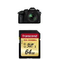 Panasonic Lumix DMC-FZ1000 4K QFHD/HD 16X Long Zoom Digital Camera (Black) w/ Memory Card