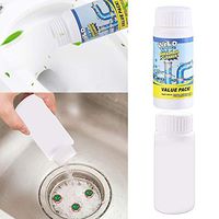 Powerful Pipe Dredging Agent Clearance, Sink and Drain Cleaner, Kitchen Sewer Pipes Deodorant Strong Pipeline Dredge Agent Toilet Cleaning Tool