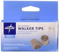 Complete Medical Walker Tip Replacements Gray 1 (i.d.) Set/2, 1 Pound