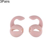 TYewa98556 1/3/5 Pairs Silicone Anti-Lost Non-Slip Earbud Eartips Cover Ear Cap for Airpods - Pink 3 Pairs
