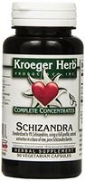 Kroeger Herb Schizandra Vegetarian Capsules, 90 Count