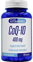 CoQ10 400mg Per Serving - 200 Capsules CoQ-10 - Antioxidant Co Q-10 Coenzyme Supports a Healthy Heart and Energy Levels