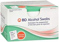 BD Alcohol Swabs 100 Each