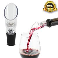TenTen Labs Wine Aerator Pourer (2-pack) - Decanter Premium Aerating Spout - Gift Box Included