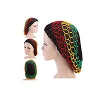 Elevin(TM)🌹🌹 Women Hand Crochet Hair Woven Hair Net Hair Cap Night Sleep Cap