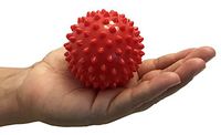 Massage Ball, Spiky - Best Stimulating Foot Massage for Plantar Fasciitis, Arch Pain, Flat Feet & Heel Pain, Great Leg Massager, Physical Therapy, Yoga, Reflexology, Acupressure & Therapy Ball -1 Ball