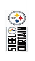 NFL Pittsburgh Steelers Double Up Die Cut 2-Piece Sticker Sheet
