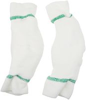 Rolyan Antimicrobial Elbow/Heel Protector, Green Trim, Large, Padded Sleeve with Antimicrobial Fabric for Skin Protection, Limits Shearing & Friction, Helps Redistribute Pressure