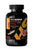 Support Immune System - Wild Alaskan Salmon Oil - Full Range 2000Mg - Wild Alaskan Fish Oil Omega 3-1 Bottle 90 Softgels