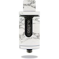 MightySkins Skin Compatible with Aspire Cleito EXO Tank – White Marble | Protective, Durable, and Unique Vinyl Decal wrap Cover | Easy to Apply, Remove, and Change Styles | Made in The USA