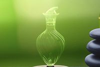 Nebulizing Diffuser Glass Replacement Bottle for Essential Oils and Aromatherapy - Sage Core Series 'Spiral' by Sage Diffusers