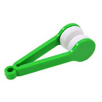 Portable Multifunctional Glasses Cleaning Rub Eyeglass Sunglasses Spectacles Microfiber Cleaner Brushes Wiping Tools Mini - Green