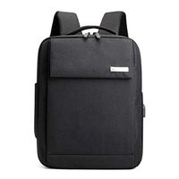 Men's Travel Work Rucksack Business Anti Theft Slim Durable Laptops Backpack with USB Charging Port Fits 15.6 Inch Laptop and Notebook (Black)