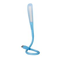JUBLUN USB Light for Laptop Portable 3 Brightness LED Reading Light with Touch Switch and Flexible Gooseneck (14 LED, Blue)