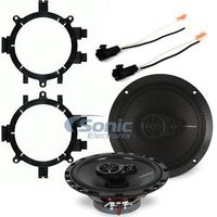 Rockford Fosgate Prime R165X3 Speaker Install Kit for 1999-02 Chevy/GMC Trucks 90W RMS 6.5" 3-Way PRIME Series Coaxial Speakers w/ Adapter & Harness for Chevy/GMC Trucks