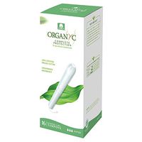 ORGANYC Hypoallergenic 100% Organic Cotton Internal Tampons with Applicator, Super, 14-Count Box