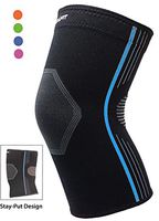 Plus Size Knee Sleeve Medical-Grade Compression Knee Brace Support for Arthritis and Knee Pain (Blue, XL Single)