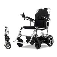Chunse Electric Wheelchair, Fully Automatic Power Wheelchair 4 Wheeled Scooter Suitable for The Elderly with Disabilities