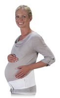 Bilt-Rite Mastex Health 8 Inch Woven Maternity Support, White, Medium