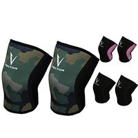 Vector Sports Unisex 5mm Neoprene Knee Compression Sleeve Support for Running Weightlifting Injury Recovery and Protection Knee Brace (Pair) (Pink, X-Large)