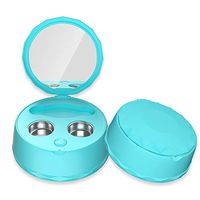 CWWHY Ultrasonic Contact Lens Cleaner, Contact Lens Cleaner Machine, Small & Portable USB Charger, It is Suitable for Different Types of Contact Lenses,Blue