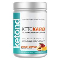 Ketond KetoKarb — Low Glycemic Carbohydrate Energy, Keto Approved Carbohydrate — Stay in Ketosis — Peach Mango (20 Servings)