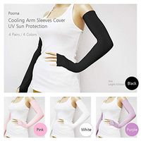 POSMA CS020 4 Pairs Cooling Arm Sleeves Cover UV Sun Protection Sports Stretch