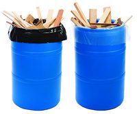 38 X 65" 4 Mil 55-60 Gallon Clear Drum Liners on Roll (50 Roll) - Laddawn 6920