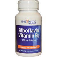 Enzymatic Therapy, Riboflavin Vitamin B2, Energy Production, 400 mg, 30 Tablets