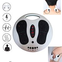 ZQG BEAUTY Electromagnetic Foot Massage and Body Therapy Machine 50 Massage Modes Remote Control 8 Body Electrode Pad Acupuncture Modes and More