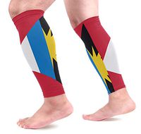 Abbylife Antigua and Barbuda Flag 1 Pair Leg Long Cooling Sports Leg Sleeve