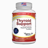 Thyroid Support Supplement with Selenium - Focus Formula with Metabolism & Energy Help - Non-GMO - Vitamin B12, Iodine, Zinc, Ashwagandha Root, Copper, Magnesium & More 30 Day Supply