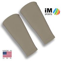 iM Sports SKINGUARDS Skin Protection Forearm Sleeves + Protects Aging or Thin Skin + UV Protection - Unisex + Made in USA - Cappuccino - X-Large/XX-Large - Pair