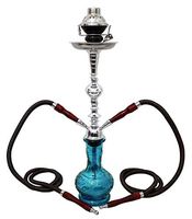new 2 hose 22" Blue Hookah shisha nargila bar narguile nargile vase wholesale