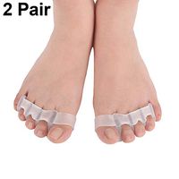 Soft Gel Toe Separator, Toe Separators Stretchers for Bunion Pain Relief, Gel Silicone Toe Spreaders, Bunion Pain Toe, Hammer Toe Overlapping Toes, Soft Bunion Big Toe Straighteners Separators, 2 Pair