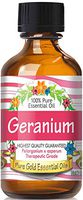 Pure Gold Geranium Essential Oil, 100% Natural & Undiluted, 60ml
