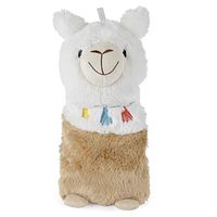Slumberz 750ml 3D Llama Hot Water Bottles with Soft Plush Cover, Brown