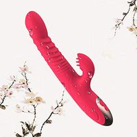 Computer LED Heating Vibrator with USB Cable Rechargeable Whisper Quiet,Waterproof, Handheld, Cordless,Adjustable 10speed for Shoulder Neck and Back Waist Hips,Full Body Pain Relief