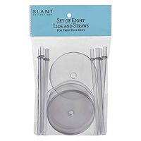 Frost Flex Lids and Straws Set of 8 for Slant Frost Flex Cups