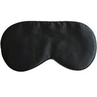 Fullfun Soft Padded Silk Sleep Eye Mask Shade Cover Travel Blindfold Black
