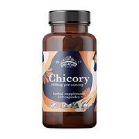 Chicory Root Fiber Supplement 1000 mg Certified Organic Chicory Root Capsules (Cichorium Intybus) Inulin Supplement 110 Fiber Pills