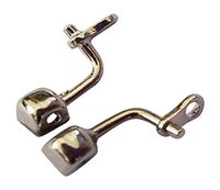 AM Landen Eyeglass Nose Pad Arm Stainless Steel Nose Pad Holder Screw in/Push on Type Eyeglass Parts (Style E)