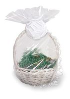 Club Pack of 12 Clear Christmas & Wedding Large Cellophane Gift Basket Bags 24"