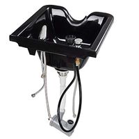 Stable Adjustable Shampoo Basin Black