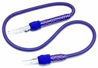 Inhale Washable Hookah Hose 70" Long - Blue and White Wrapped Handle
