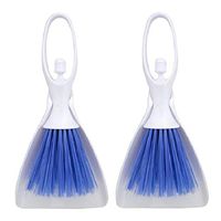 Mini Broom and Dustpan Set, Computer Desktop Keyboard Cleaning Outdoor Classroom Home Brush Pet Cleaner Tools 2pcs